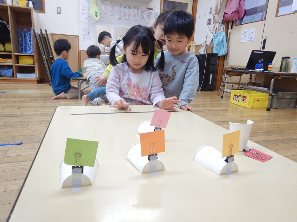 逆ボーリングをしている様子 (1)