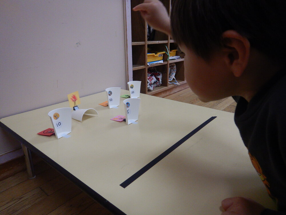 逆ボーリングをしている様子 (3)