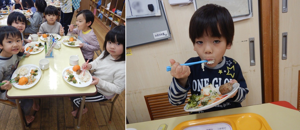 給食の様子