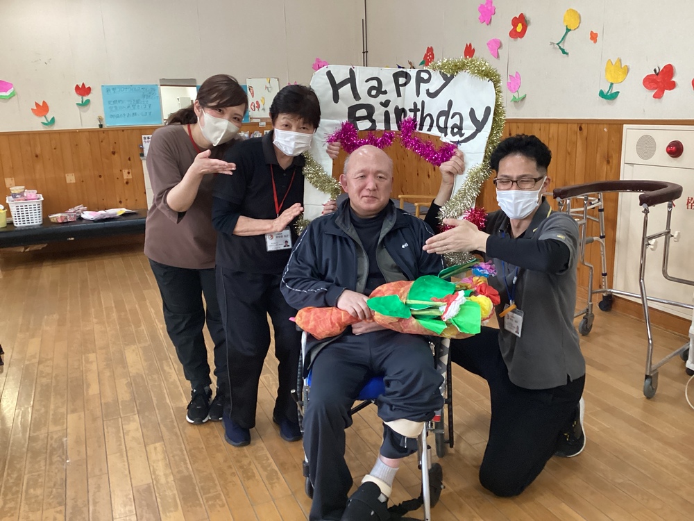 誕生日の利用者さん