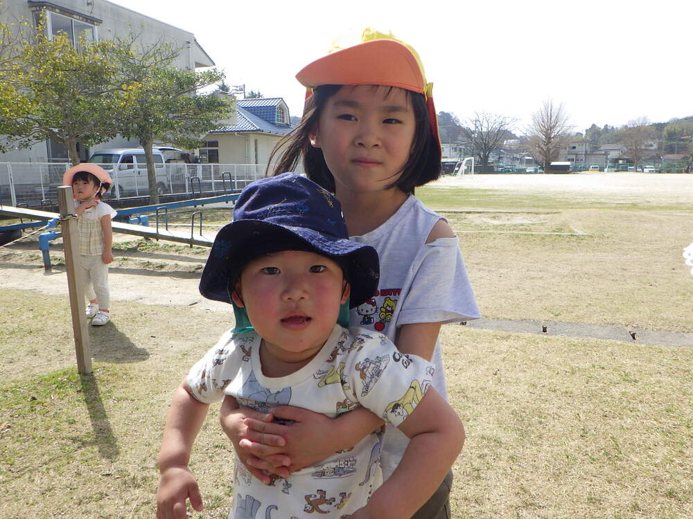 大田小で遊んでいる