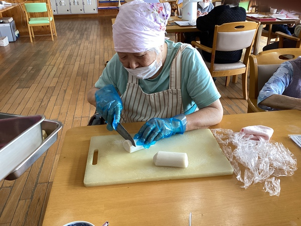 燻す前の準備中