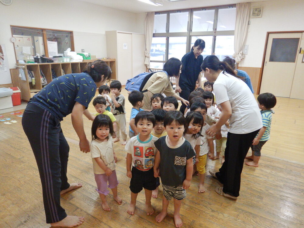 避難訓練の様子 (2)