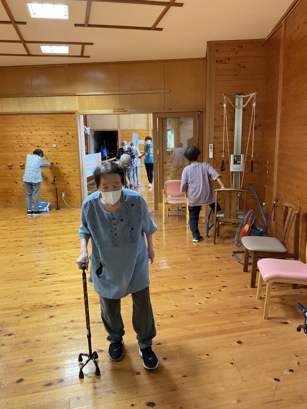 運動開始です
