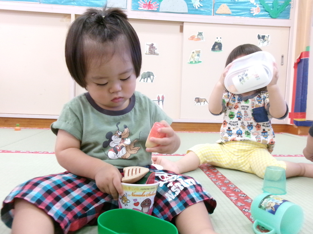 コップに入れる