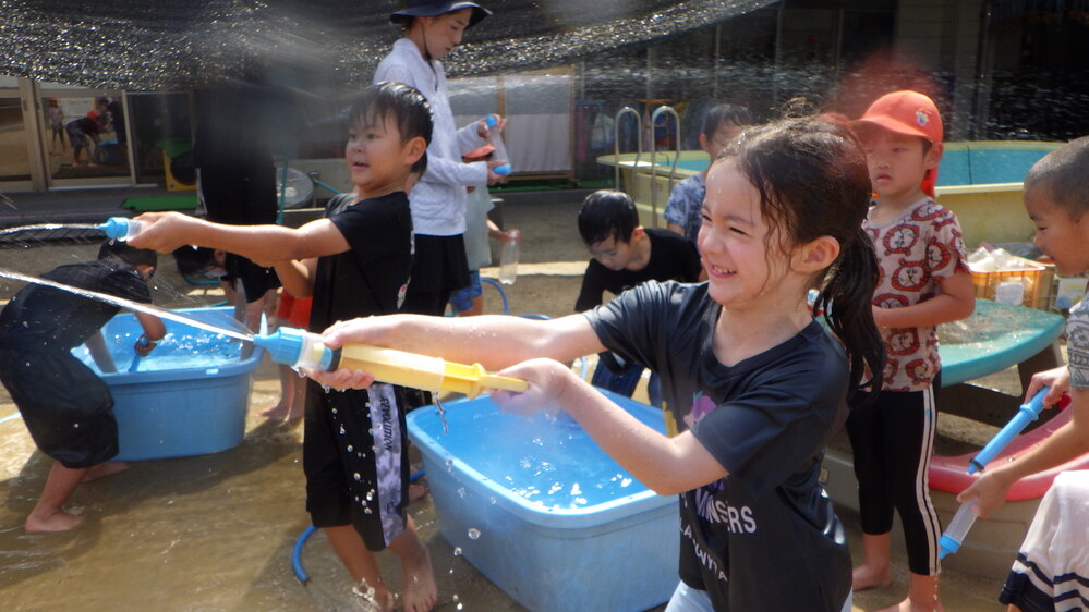 水遊び
