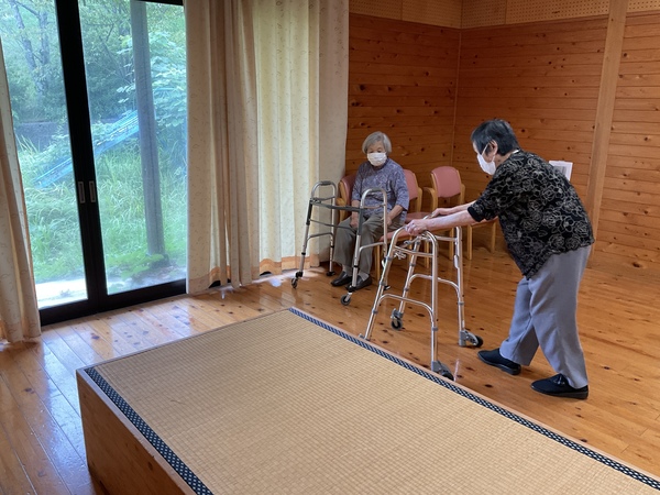 歩行と休憩