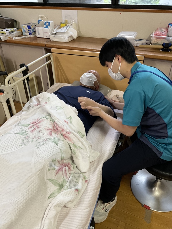 可動域訓練中です