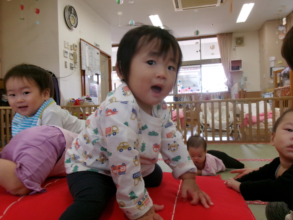 お山登りをしている