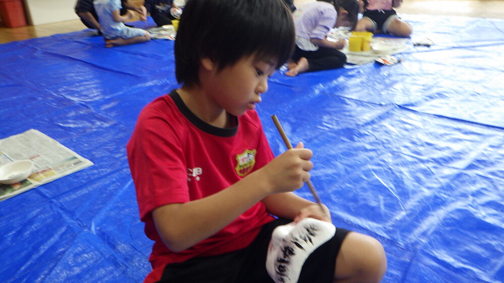 神楽面作り (11)