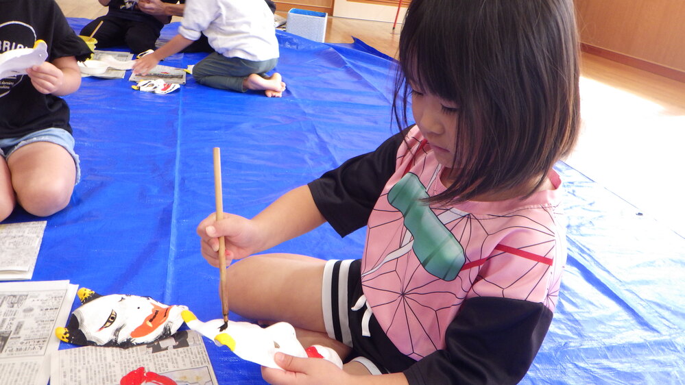 神楽面作り (14)