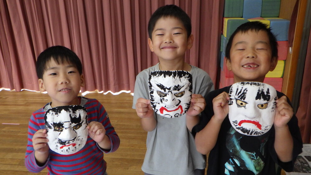 神楽面作り (15)