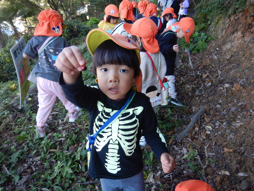 ドングリを探す子ども (3)