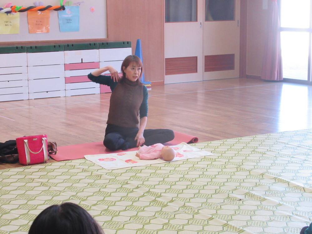 ストレッチの様子