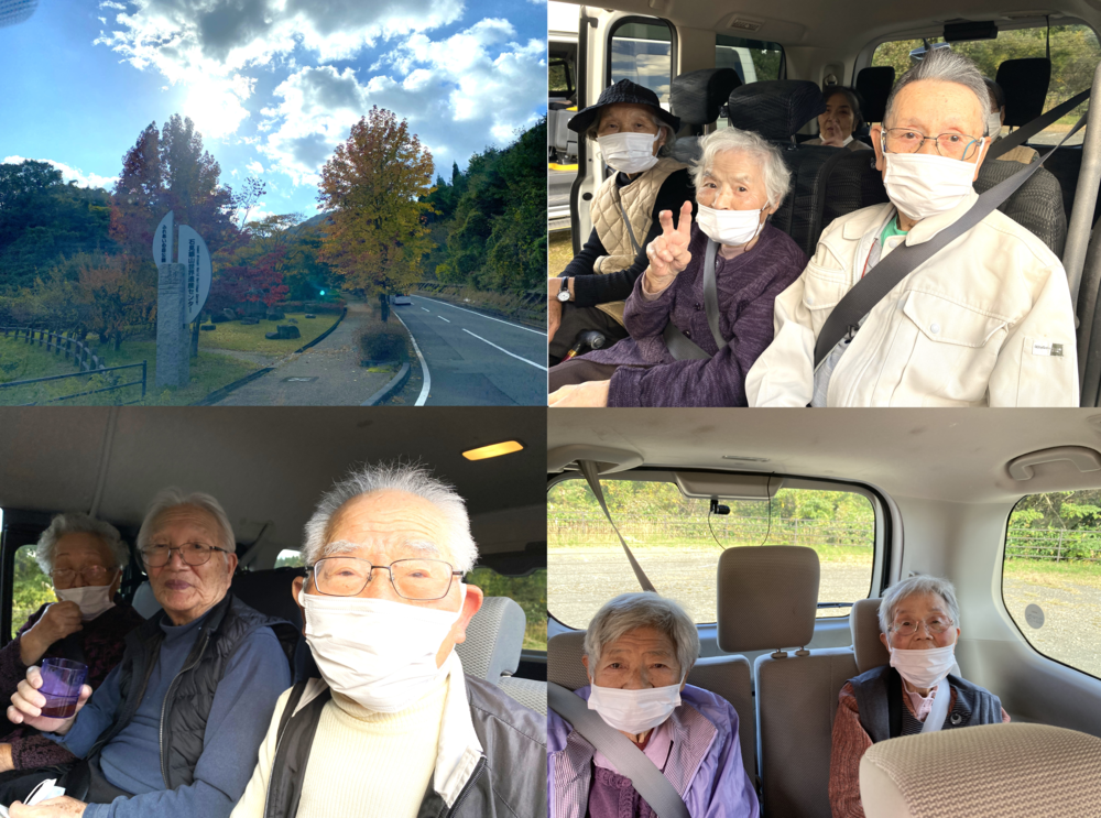 車内の皆さんを写真撮影