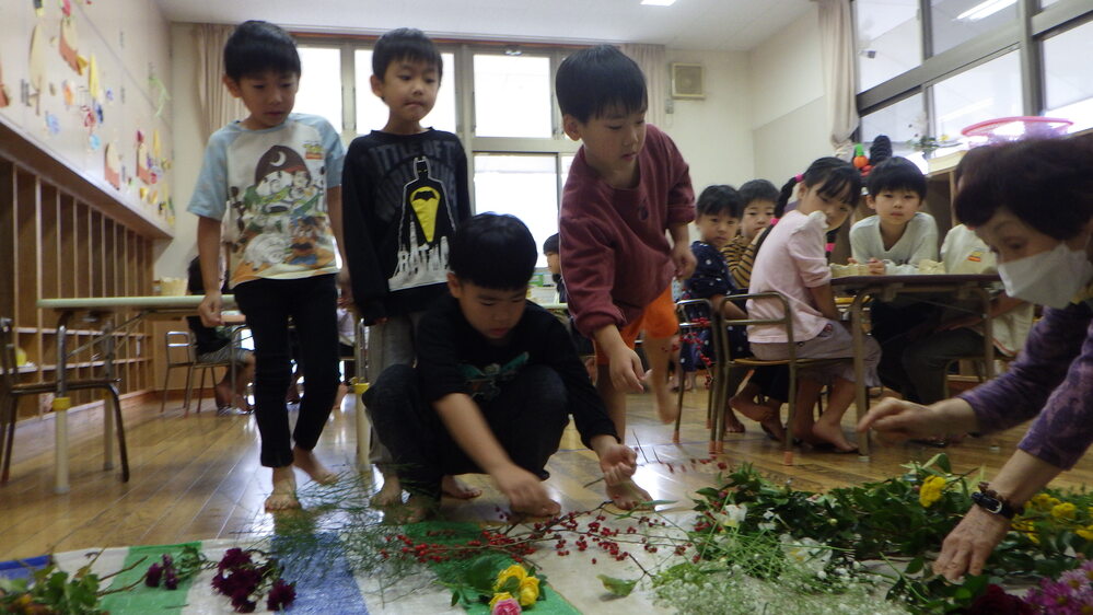 いけばなのようす