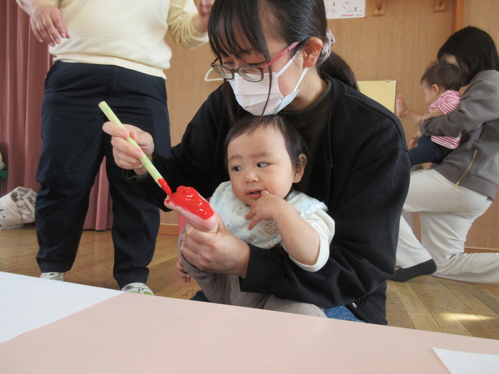 クリスマス製作の様子