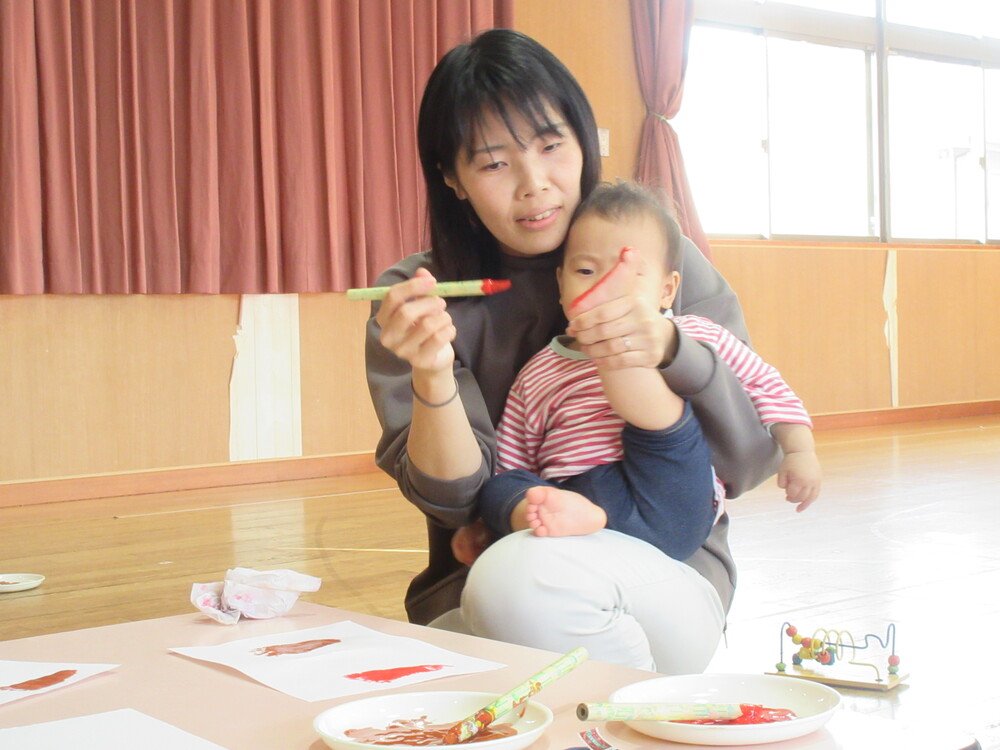 クリスマス製作の様子