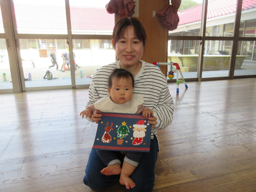 クリスマス製作の様子