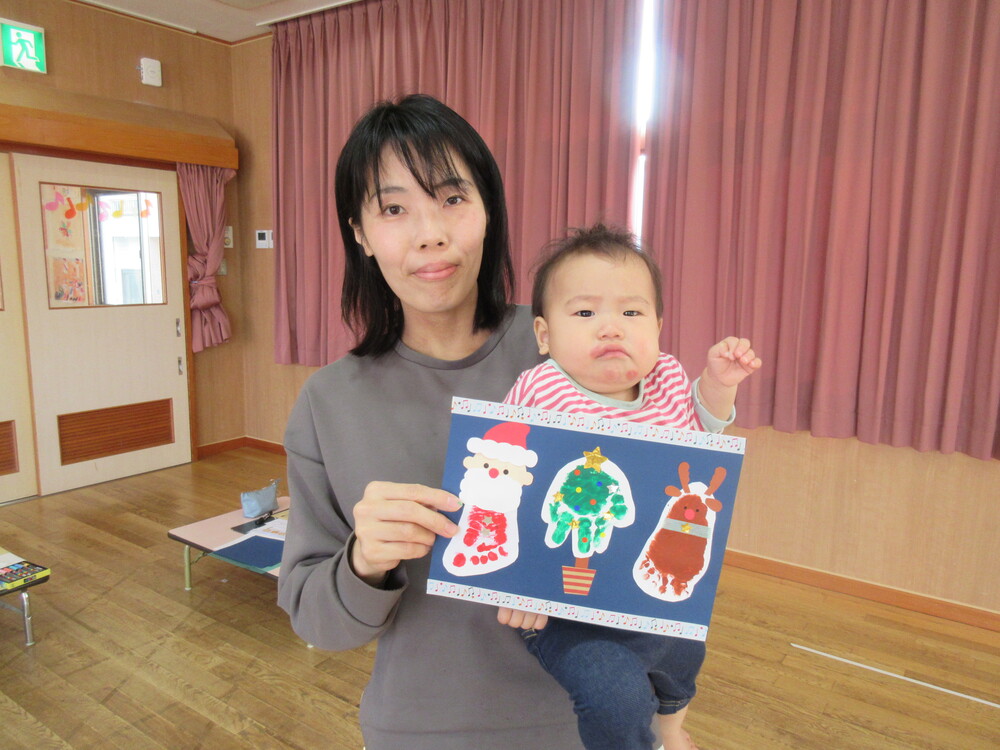 クリスマス製作の様子