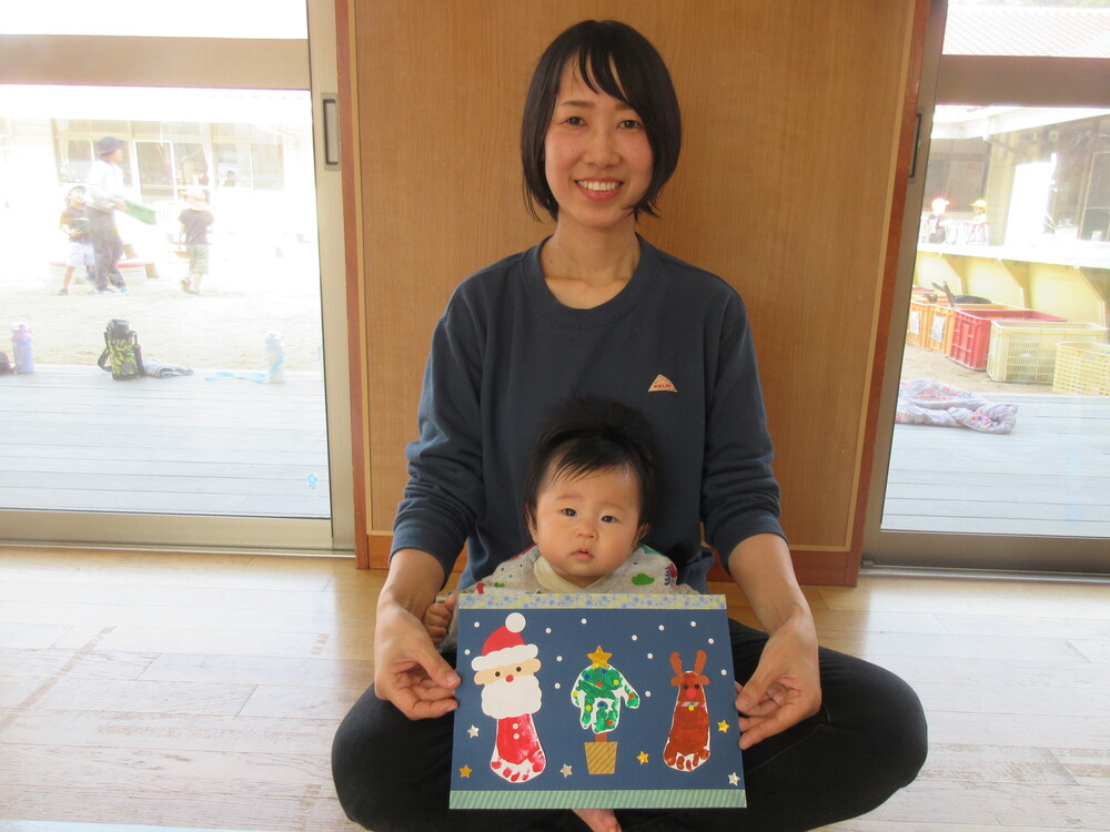 クリスマス製作の様子