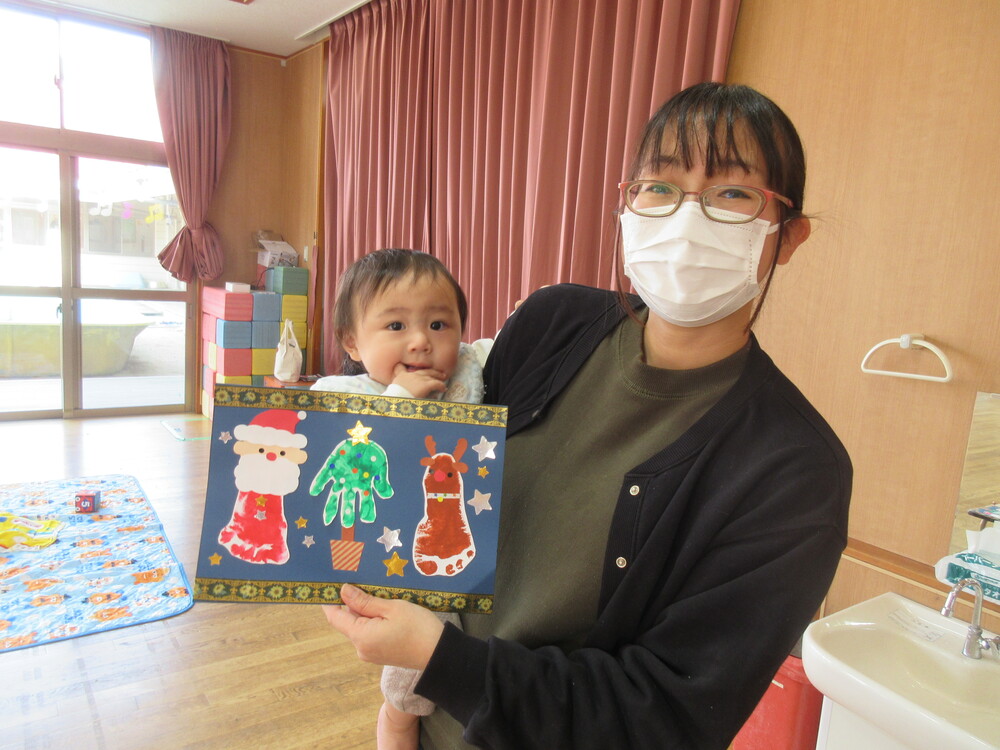 クリスマス製作の様子