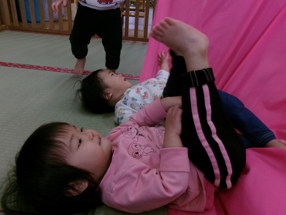 パラウェーブで遊んでいる