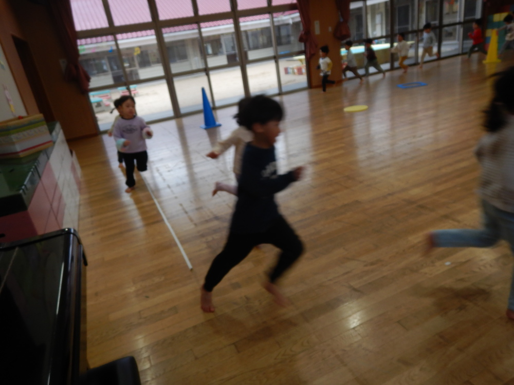 マラソンをしている様子