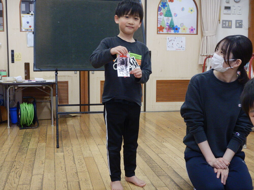 発表している様子