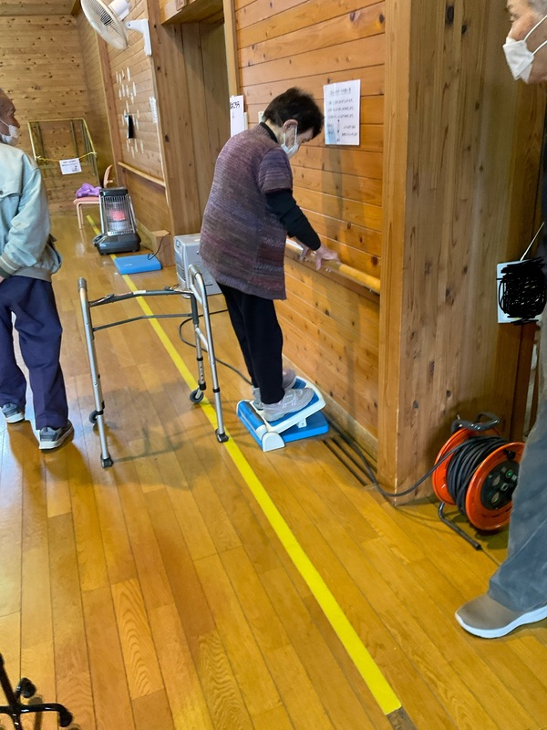 足のストレッチ