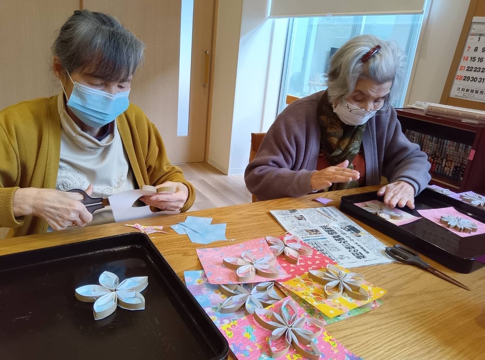 祝い盆作品作り