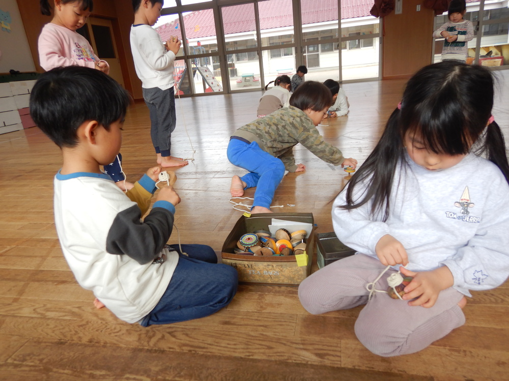 コマ回しの様子２