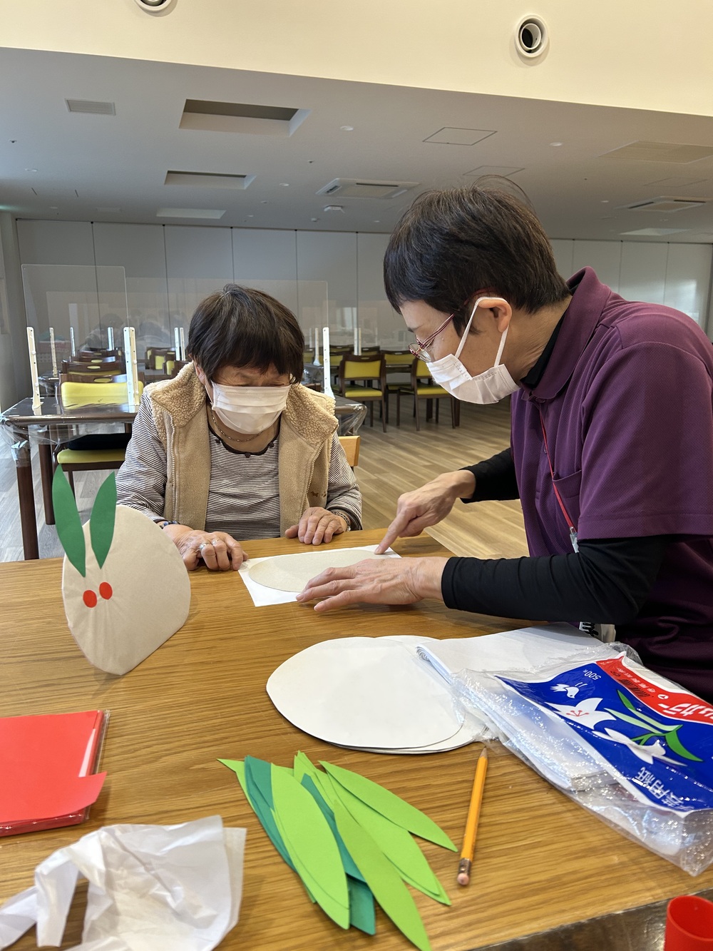 Mさん2月壁飾り作成