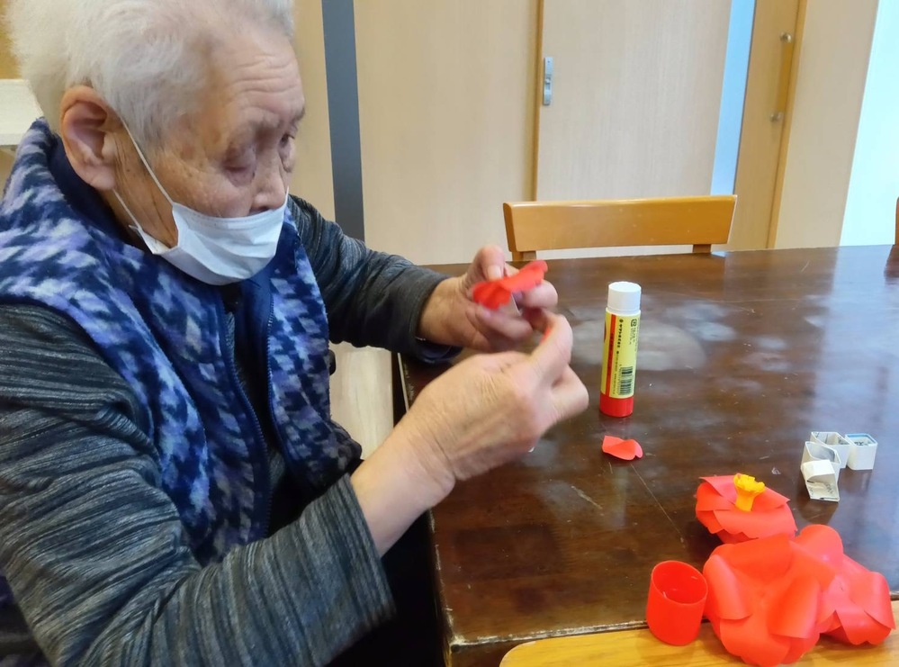 Sさん2月壁飾り作成4