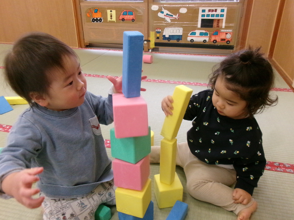 ソフトブロックであそんでいる様子2