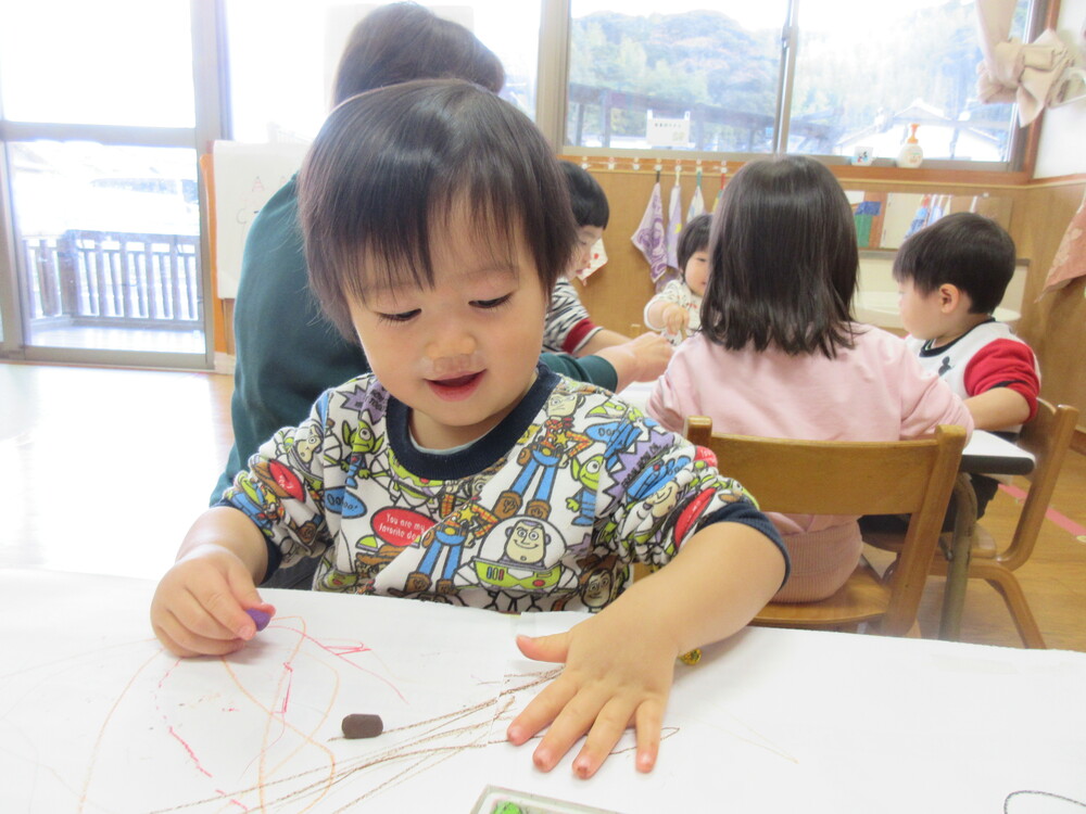 お絵描きの様子