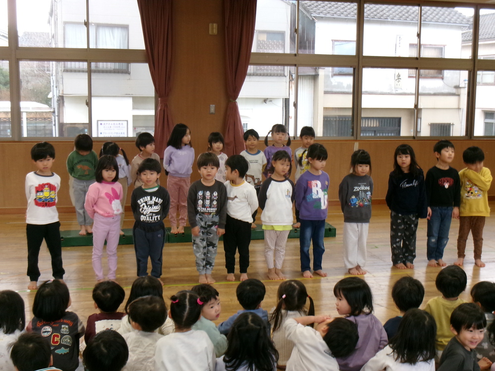 お楽しみ会の練習の様子