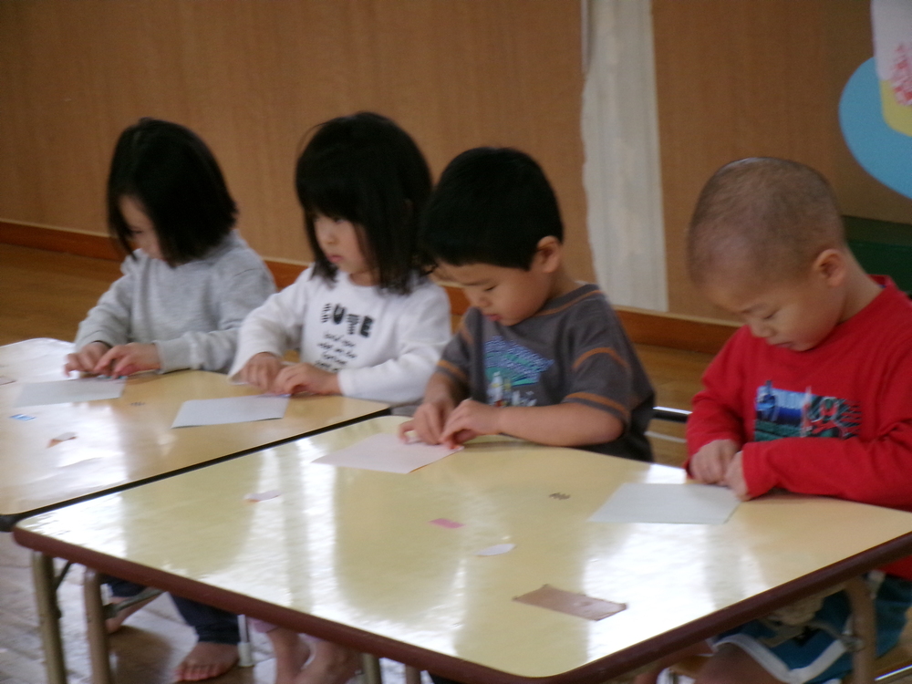 お楽しみ会の練習の様子