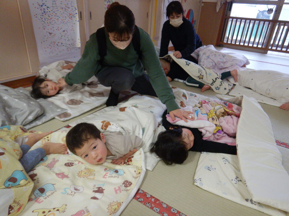 避難訓練の様子 (2)