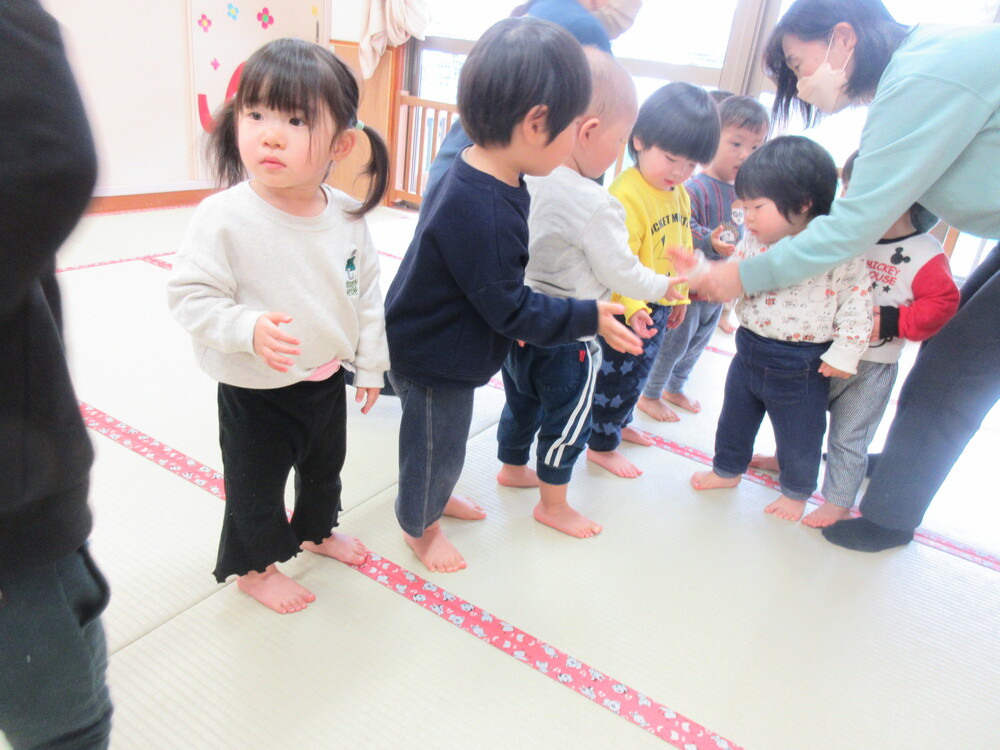 タッチしている