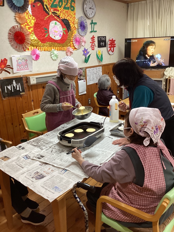 生地を焼きます