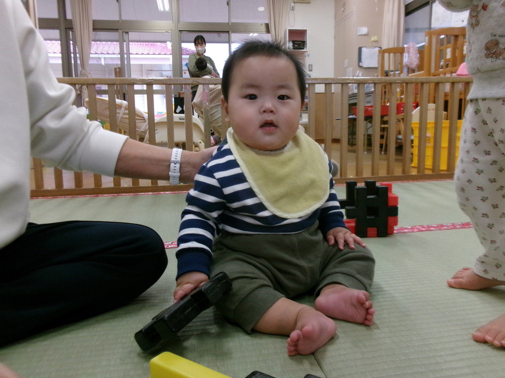 ブロック遊びの様子