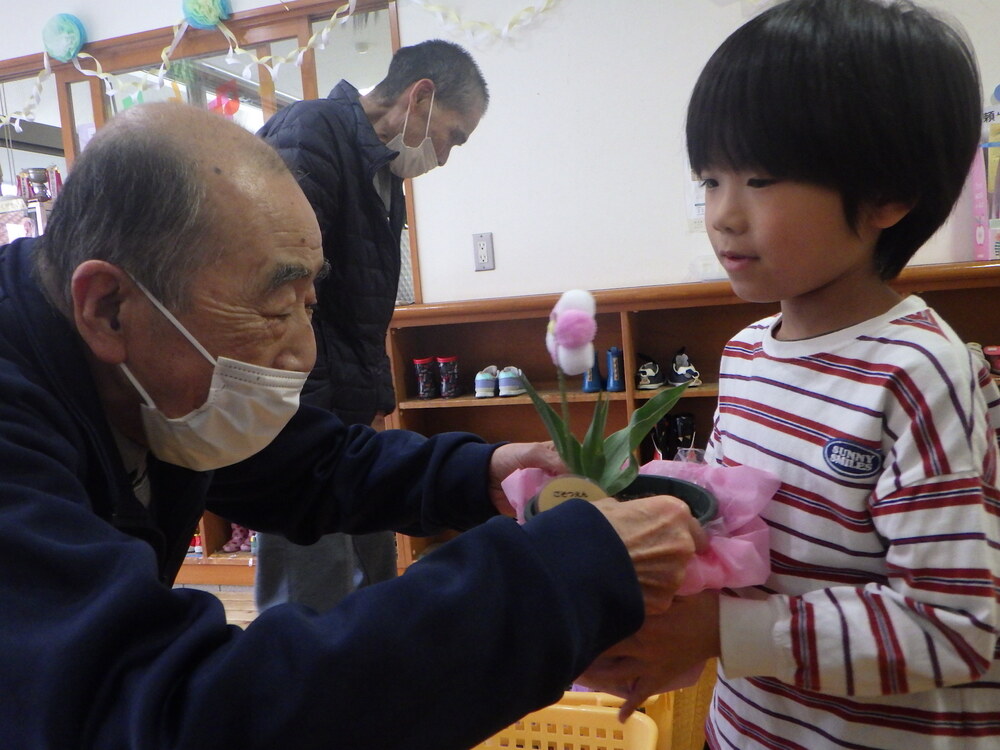 鉢植えをいただいたところ ２