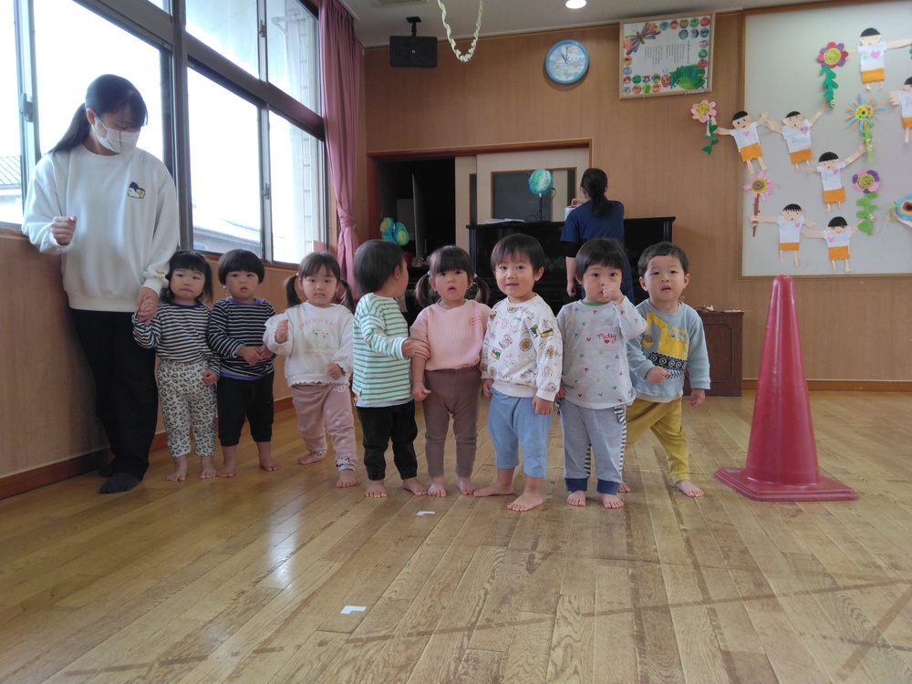 走る準備をしている