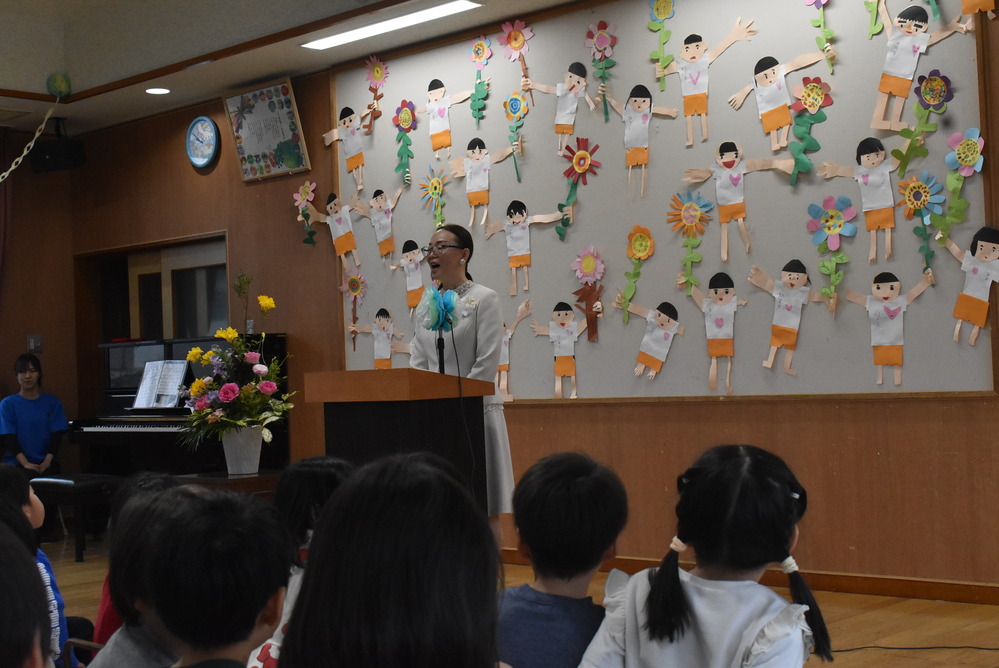 入園進級式の様子