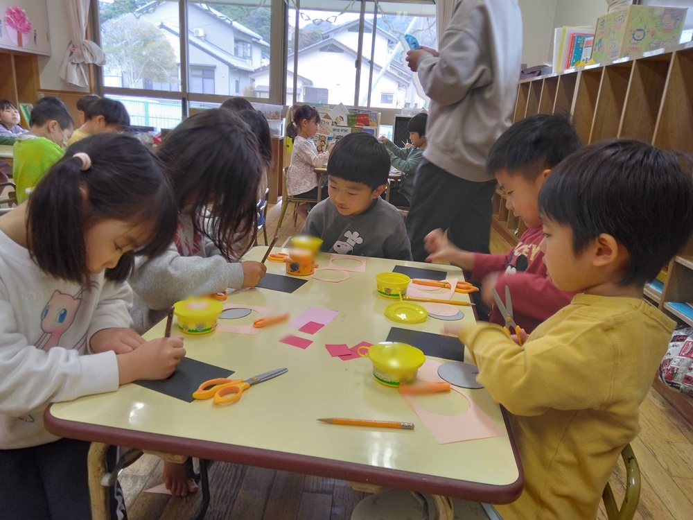 当番表の物を作っている様子