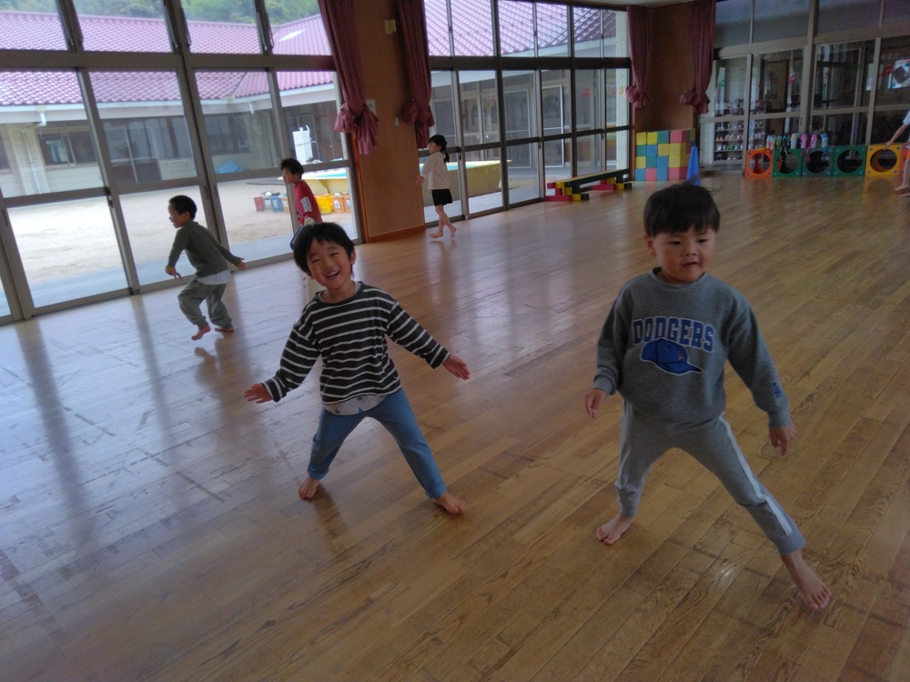 ステップをしている様子