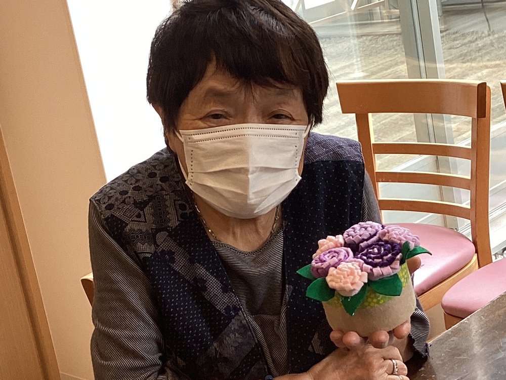 アジサイ置き物Mさん