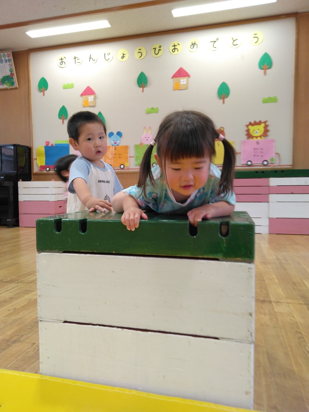 巧技台のぼりをしている