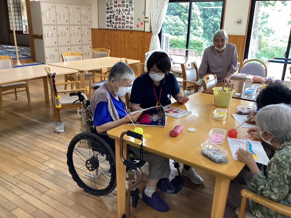 編み物でリハビリ